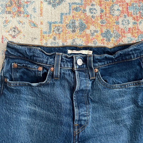 Levi’s Wedgie Straight denim blue jeans - Picture 2 of 8